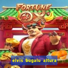 elvis bugalu altura e peso